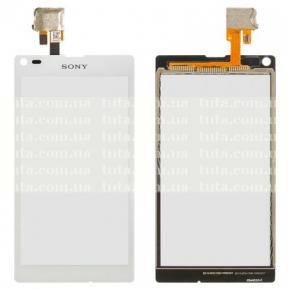 Сенсорный экран (тачскрин) для Sony C2105 S36h Xperia L, белый
